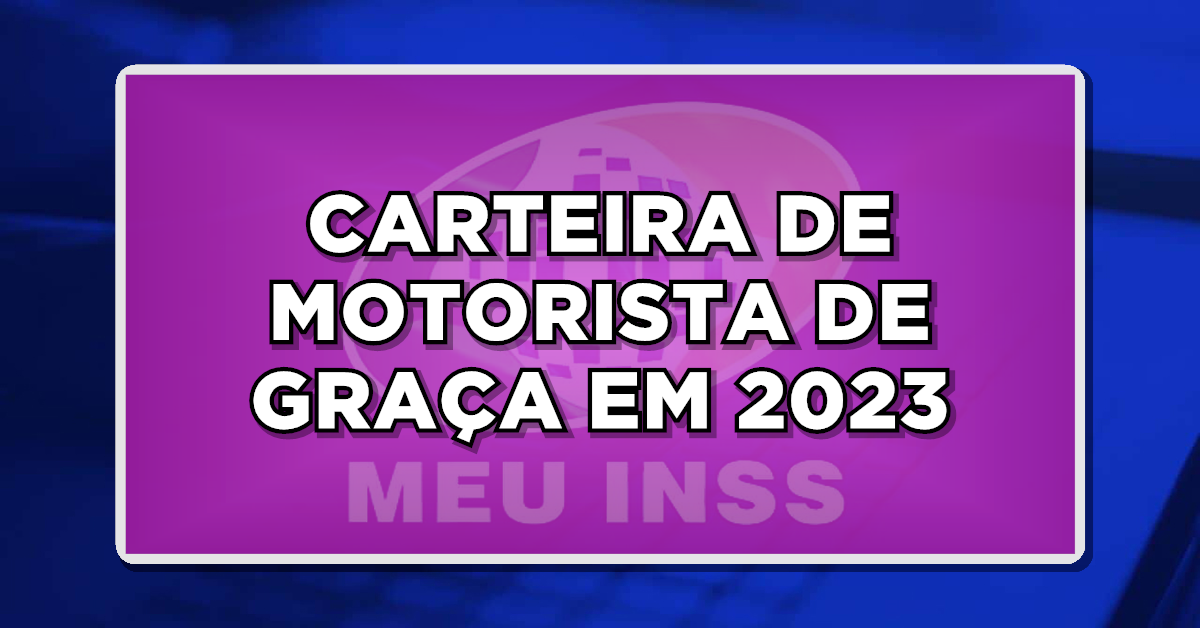 Carteira de motorista de graça! Veja como solicitar! (Fonte: Edição/ Notícia de Última Hora).