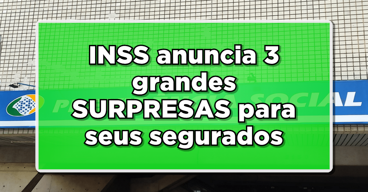 Segurados do INSS possuem novidades em suas contas.
