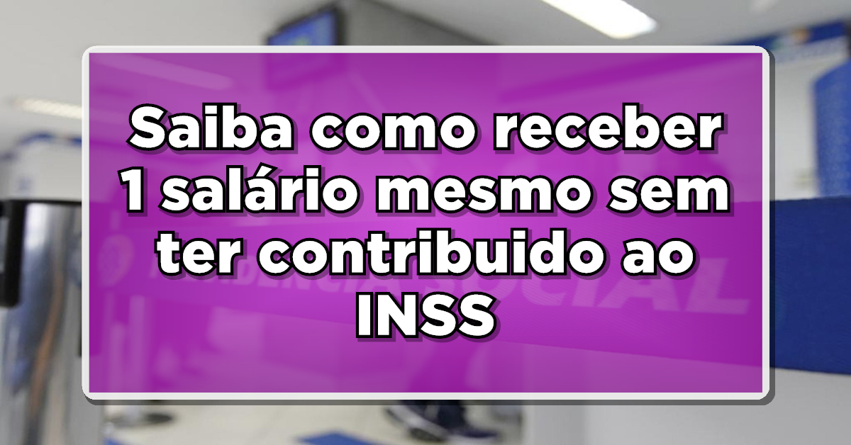 Tem mais de 65 anos? Saiba como receber 1 salário mesmo sem nunca ter contribuído para o INSS!