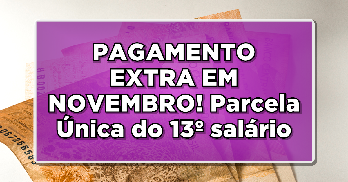 parcela única do 13º salário