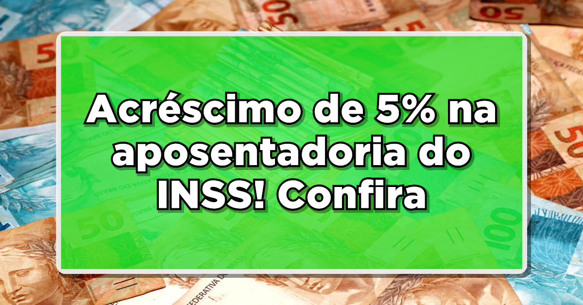 aumento 5% para aposentados e pensionistas