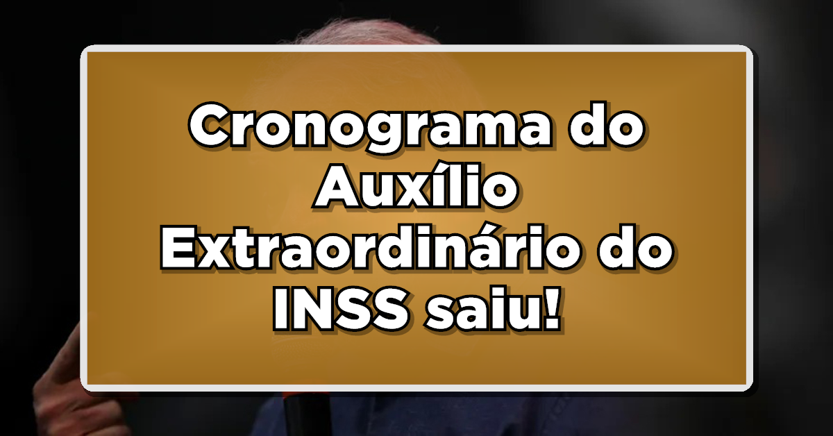 Confira quando se inicia o cronograma de pagamento do auxílio extraordinário do INSS.
