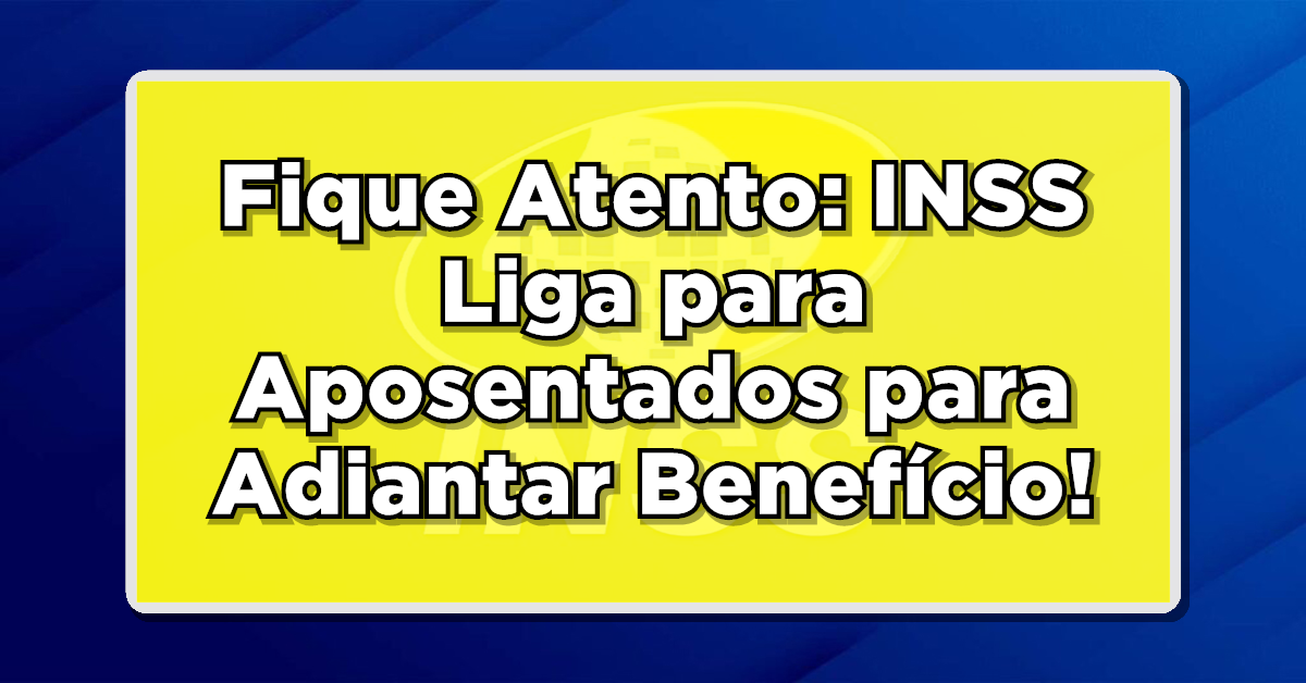 Aposentados estão sendo contatados pelo INSS para agendar a realização de perícia médica visando a concessão de auxílio-doença. Confira mais informações!