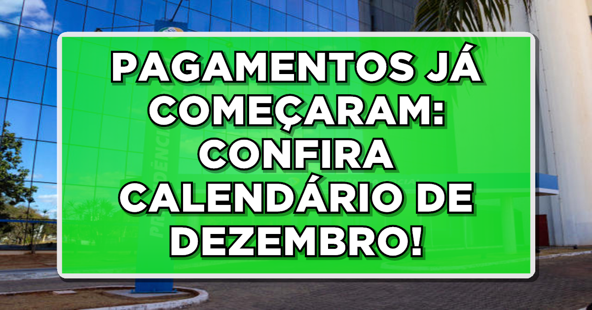Se você faz parte dos 39 milhões de brasileiros que recebem o INSS, confira datas de pagamento de dezembro
