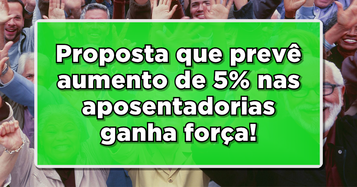 Confirmado aumento de 5% para aposentados.