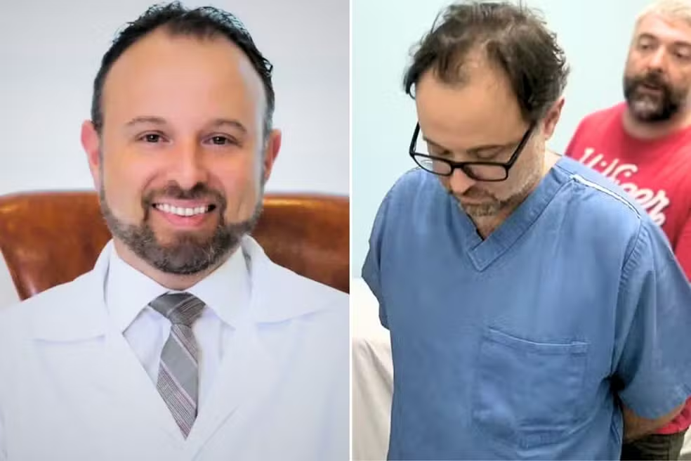 Investigado por 42 mortes, médico João Couto Neto foi preso em Caçapava, São Paulo. (Fonte: Reprodução/G1)
