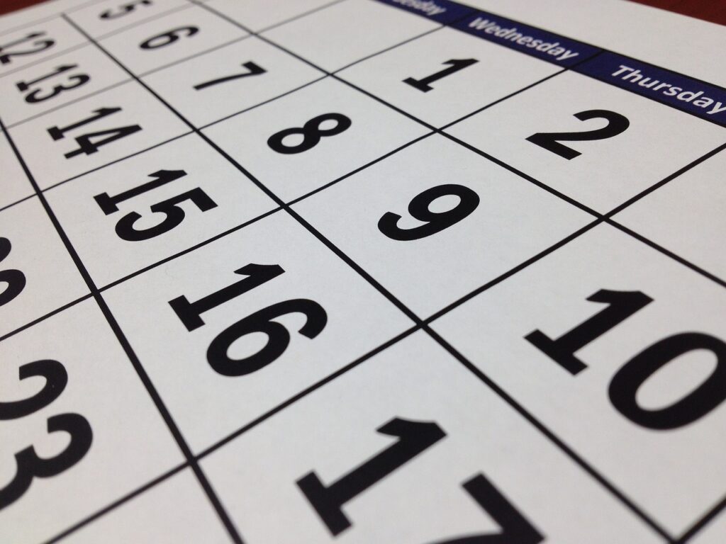 Segundo dados do Calendário Nacional, o próximo ano reserva seis feriados caindo em dias úteis da semana. Saiba mais! (Fonte: Pixabay).