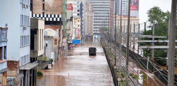 cidade de porto alegre alagada