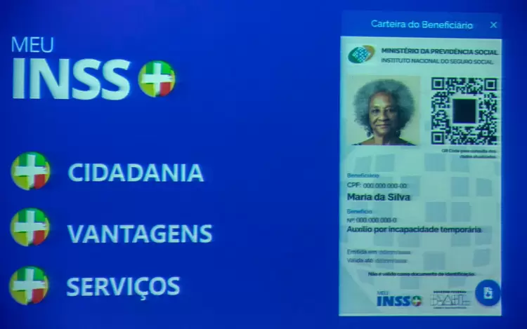 tela do meu inss aberto em um cpf de uma contribuinte