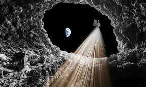 caverna na lua para morar